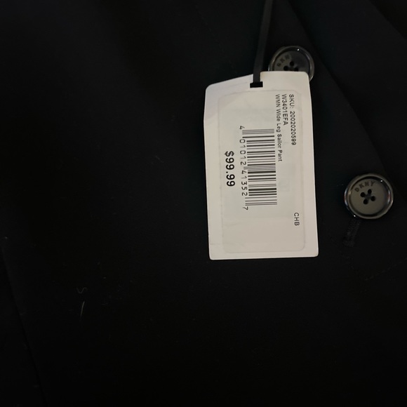 Women's Button-Trim Wide-Leg Sailor Pants - Picture 3 of 5